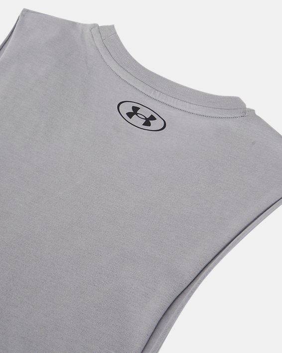 Men's Project Rock Payoff Graphic Sleeveless in Gray image number 7